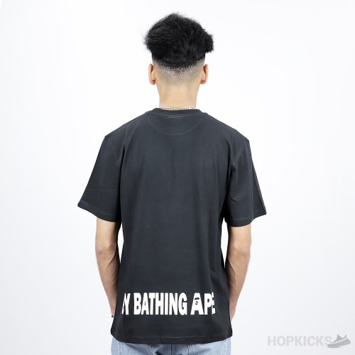 Bape Zip Shark Face Black T-Shirt
