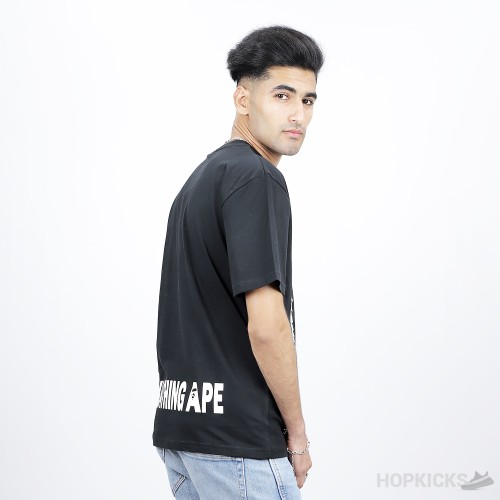Bape Zip Shark Face Black T-Shirt