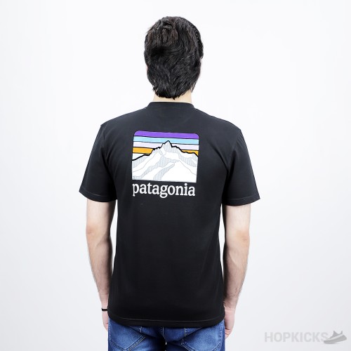 Patagonia Men's Line Logo Ridge Pocket Responsibili T-Shirt Patagonia Men's Line Logo Ridge Pocket Responsibili T-Shirt