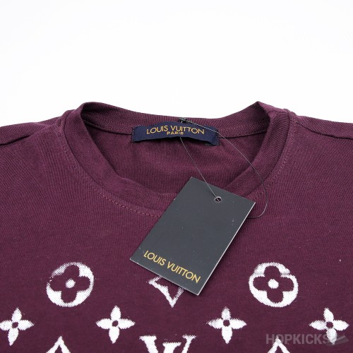 LV Printed Brown T-Shirt (Economy Batch)