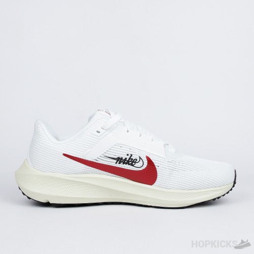 Nike Pegasus 40 Premium White Team Red (Premium Batch)