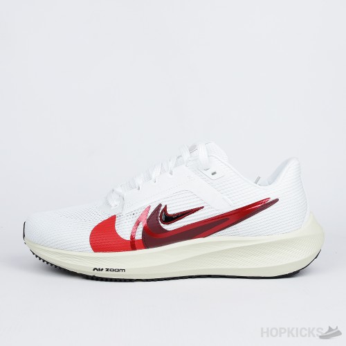 Nike Pegasus 40 Premium White Team Red (Premium Batch)