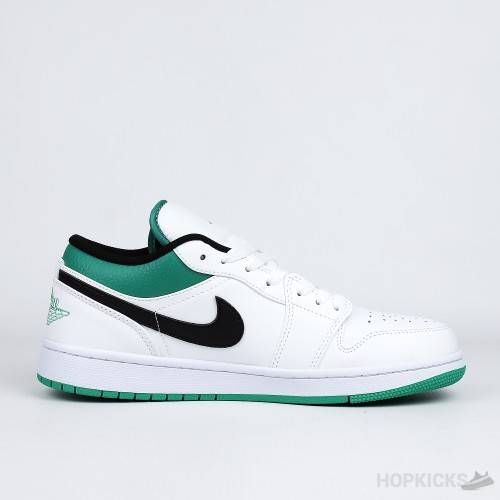 Air Jordan 1 Low White Lucky Green Black (Premium Batch)