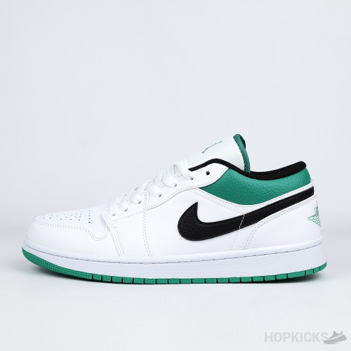 Air Jordan 1 Low White Lucky Green Black (Premium Batch)