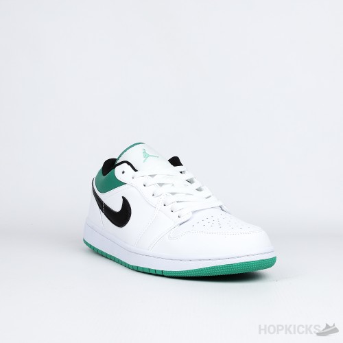 Air Jordan 1 Low White Lucky Green Black (Premium Batch)