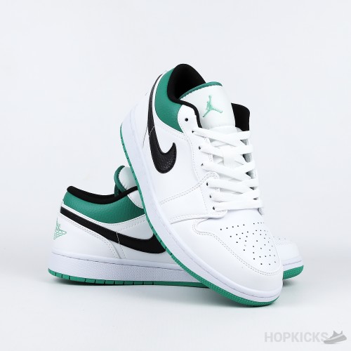 Air Jordan 1 Low White Lucky Green Black (Premium Batch)