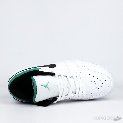 Air Jordan 1 Low White Lucky Green Black (Premium Batch)