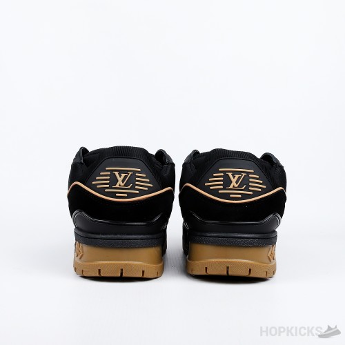 Louis Vuitton Trainer Maxi Black Brown Suede (Premium Batch)