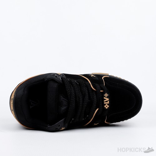 Louis Vuitton Trainer Maxi Black Brown Suede (Premium Batch)