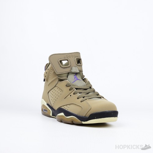 Air Jordan 6 Retro Gore-Tex Brown Kelp (Dot Perfect Batch)