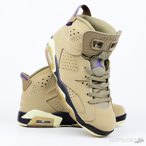 Air Jordan 6 Retro Gore-Tex Brown Kelp (Dot Perfect Batch)