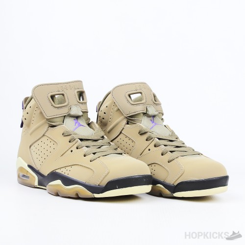 Air Jordan 6 Retro Gore-Tex Brown Kelp (Dot Perfect Batch)