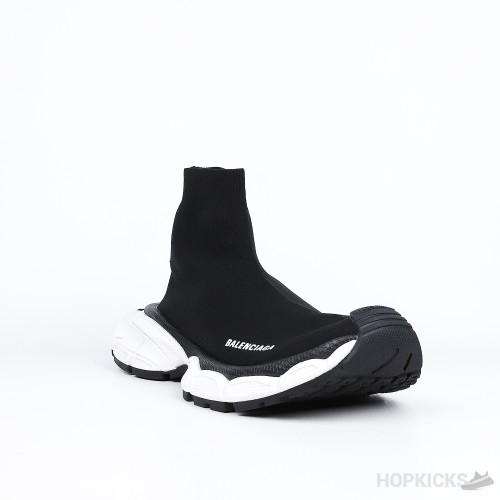 Balenciaga 3XL Sock Black White.