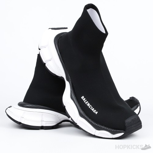 Balenciaga 3XL Sock Black White.