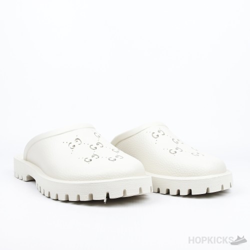 Gucci Rubber Platform White (Premium Batch)