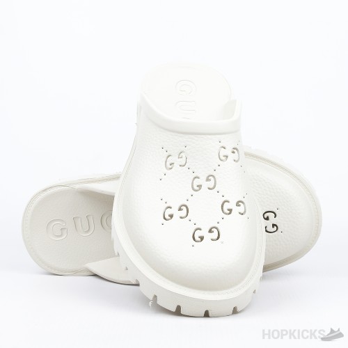 Gucci Rubber Platform White (Premium Batch)