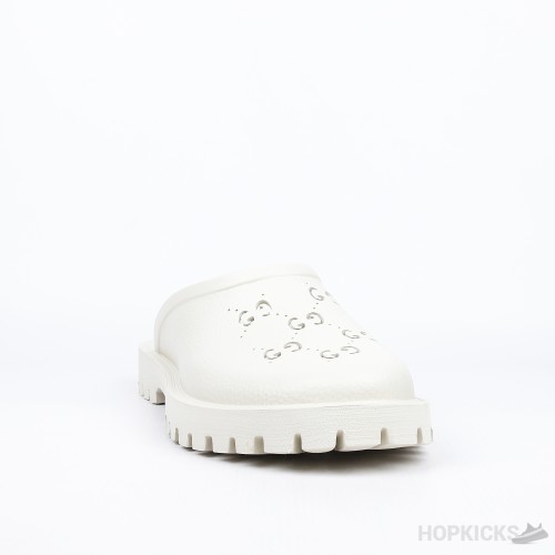 Gucci Rubber Platform White (Premium Batch)