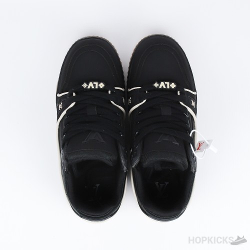 Louis Vuitton Trainer Maxi Black Brown Suede (Premium Plus Batch)
