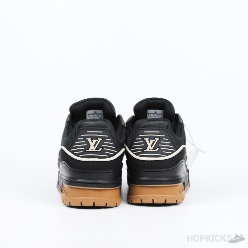 Louis Vuitton Trainer Maxi Black Brown Suede (Premium Plus Batch)