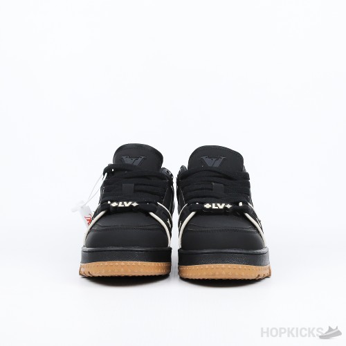 Louis Vuitton Trainer Maxi Black Brown Suede (Premium Plus Batch)