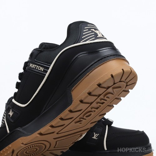 Louis Vuitton Trainer Maxi Black Brown Suede (Premium Plus Batch)
