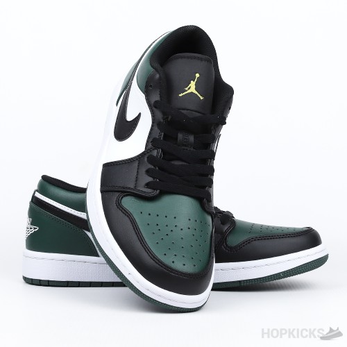 Air Jordan 1 Low Black/Pine Green (Premium Batch)