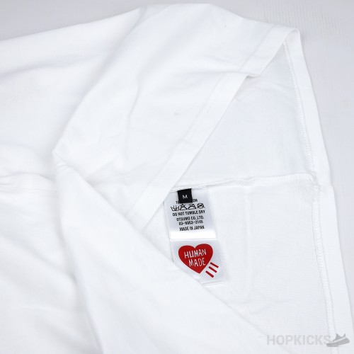 Human Made Red Heart Logo White T-Shirt