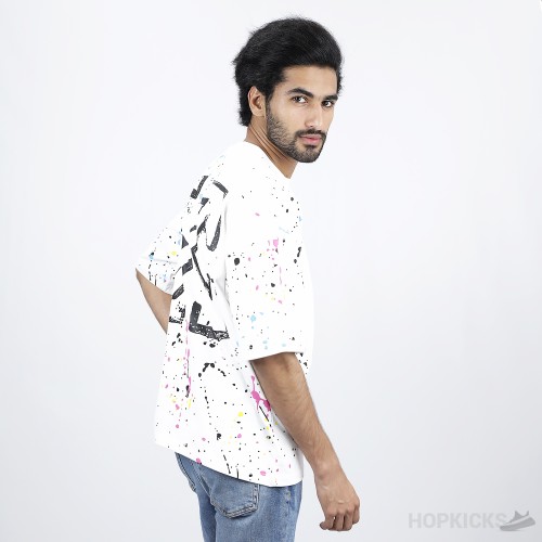 OFF-WHITE X Marais Splatter Print White T-Shirt