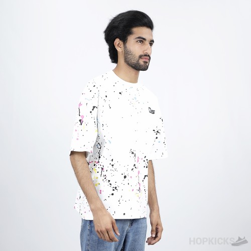 OFF-WHITE X Marais Splatter Print White T-Shirt