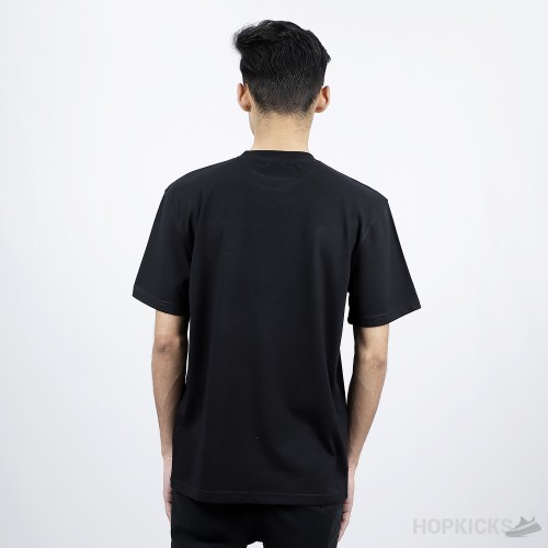 DIOR Flowers Embroidered T-Shirt Black