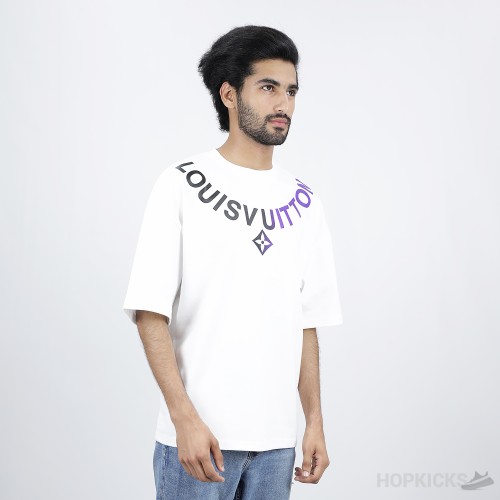 LV Necklace White T-Shirt