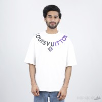 LV Necklace White T-Shirt