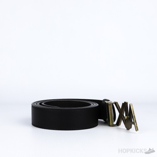 ALX Golden Buckle Black Belt