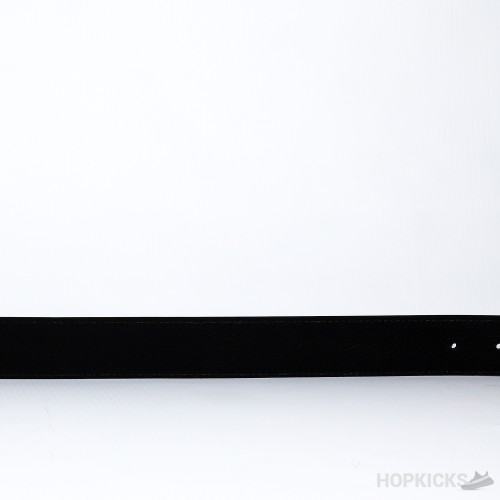 ALX Silver Buckle Black Belt