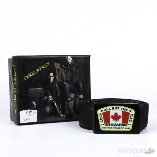 Dsqaured Canada Flag Black Belt