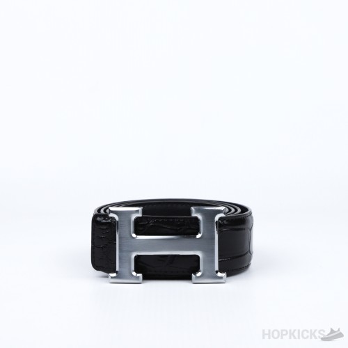 Hermes Silver H 1 Belt