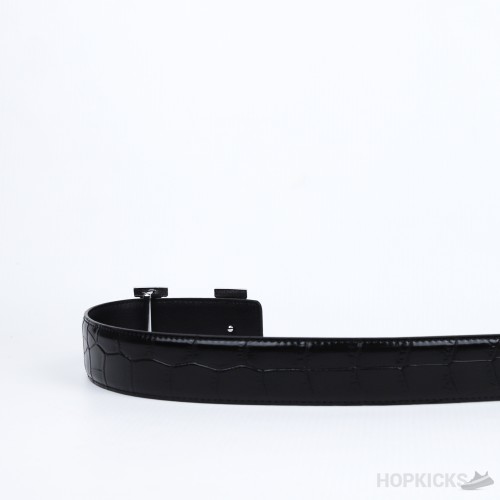 Hermes Silver H 1 Belt
