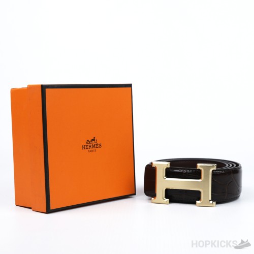 Hermes Silver H 4 Belt