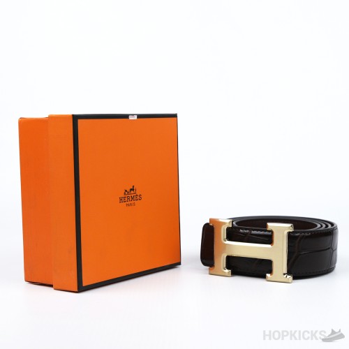 Hermes Silver H 9 Belt