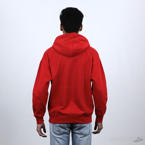 Supreme Black Logo Red Hoodie (Economy Batch)