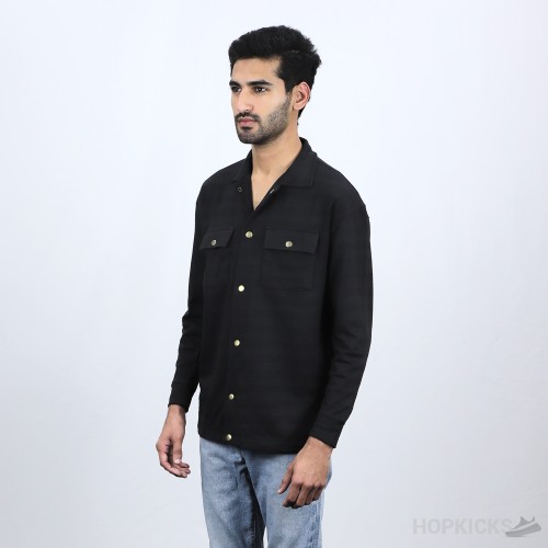 Kenzo Regular Fit Polo Neck Suede Shirt Jacket (Economy Batch)