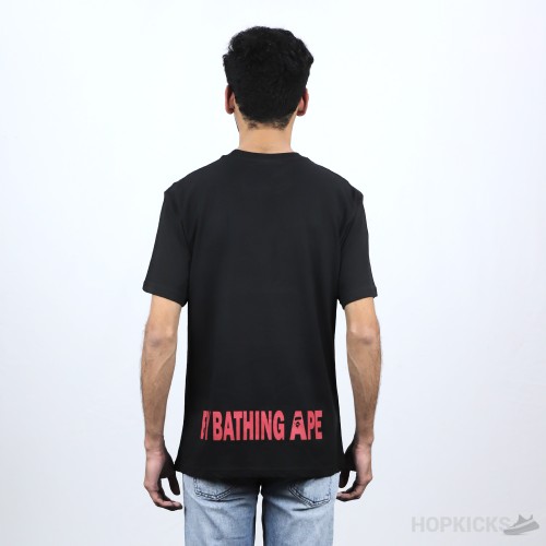 Bape Red Classic Print Black T-shirt (Economy Batch)