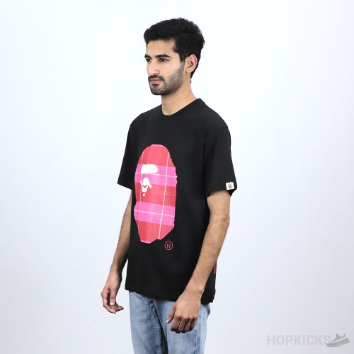 Bape Red Classic Print Black T-shirt (Economy Batch)