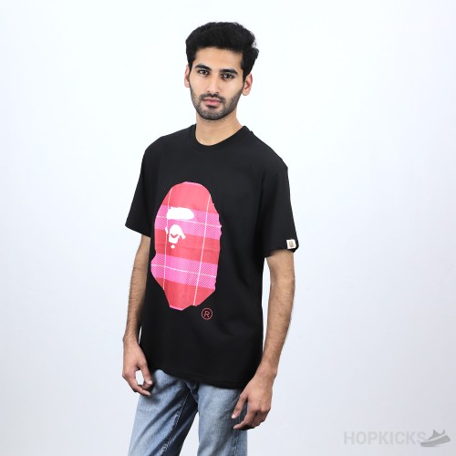 Bape Red Classic Print Black T-shirt (Economy Batch)