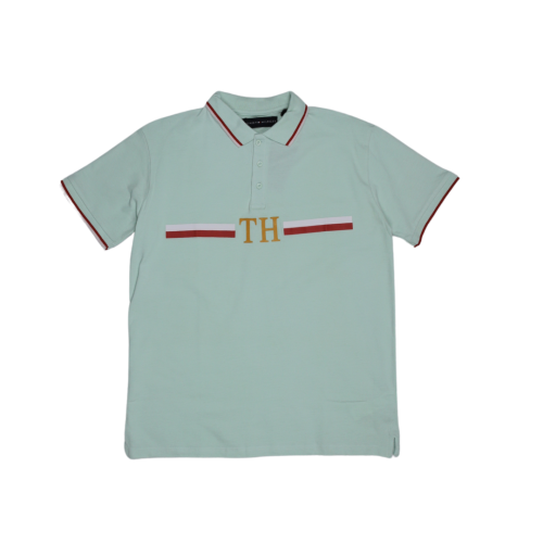 Tom Hilfiger Stripped White Polo T-Shirt (Economy Batch)