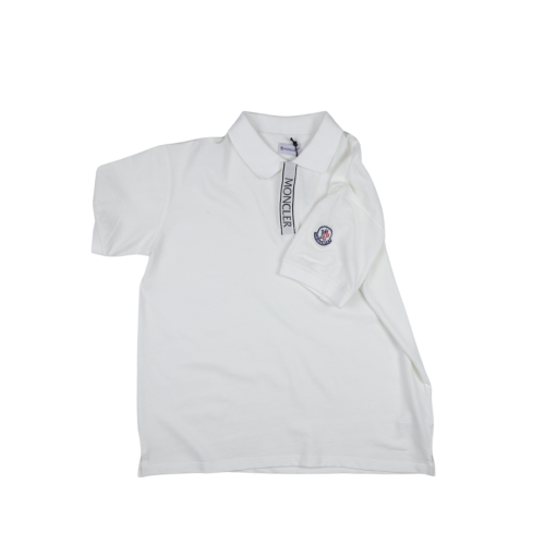 Moncler Logo White Motif Polo Shirt (Economy Batch)
