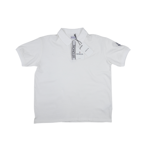 Moncler Logo White Motif Polo Shirt (Economy Batch)