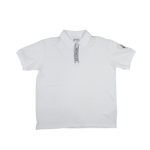 Moncler Logo White Motif Polo Shirt (Economy Batch)