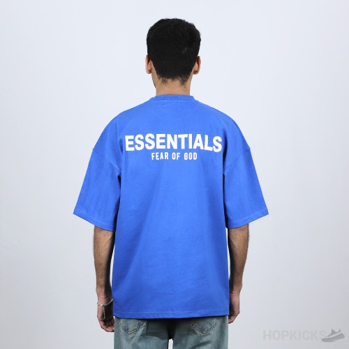 Essential Fear Of God Printed Blue T-Shirt (Economy Batch)