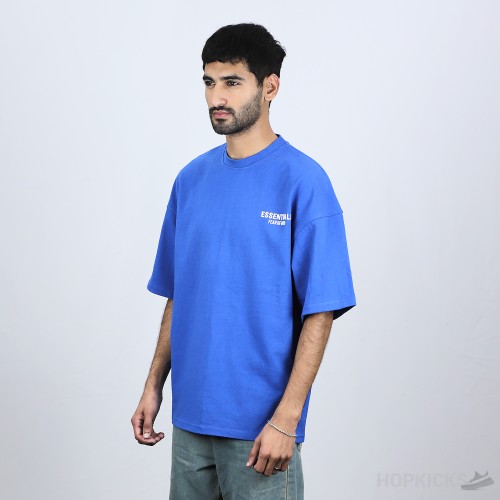 Essential Fear Of God Printed Blue T-Shirt (Economy Batch)